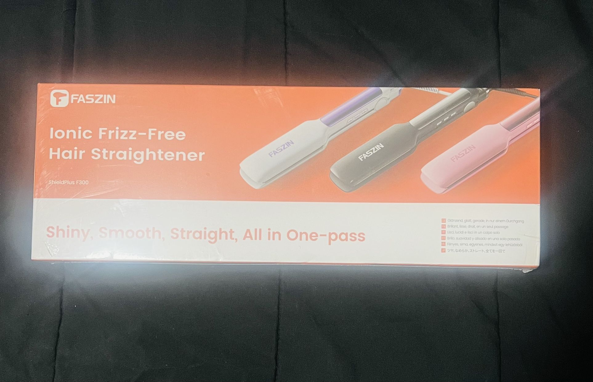 Faszin Professional Hair Straightener, Titanium Negative Ion Flat Iron