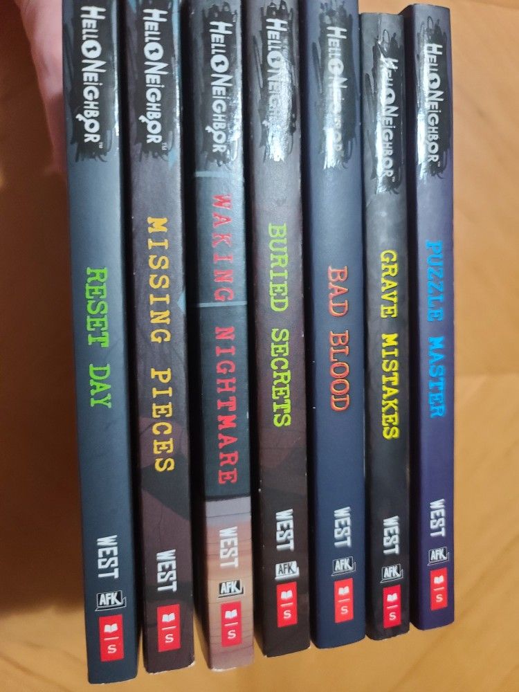 Lot of 7 Hello Neighbor Books