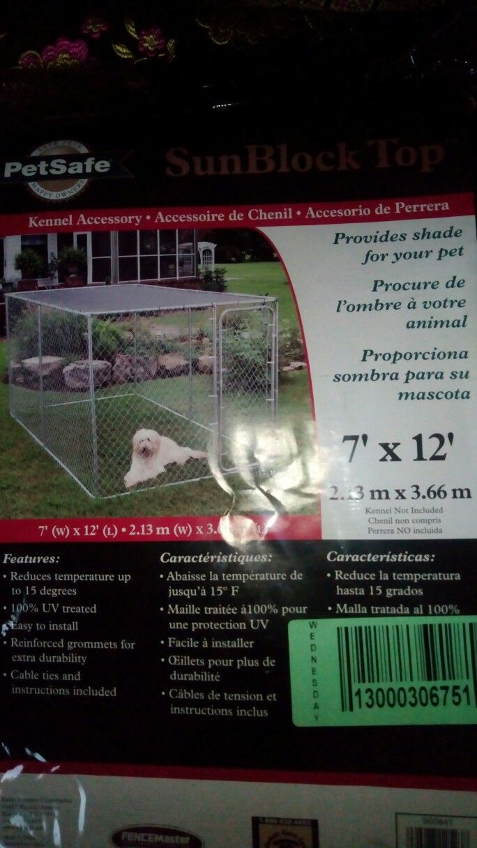 Dog play pen cover