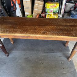  60” Brown Wood Table – Sturdy & Stylish