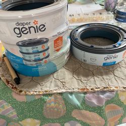 4 Brand New Diaper Genie Refills 