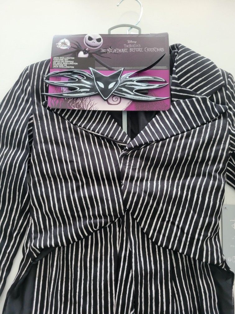 Brand New Never Used Disney Jack Skellington Boys Costume 