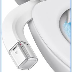 🔥Brand new🔥 Ultra-Slim Bidet Dual Mode Bidet Attachment for Toilet, Bidet Toilet Seat Attachment with Pressure Controls(Feminine/Posterior Wash),Eas