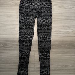 Christmas Stretch Leggings Winter Black Wallflower Women’s XS/S