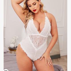 Lingerie Womens Snap Crotch Sexy Bodysuit Lace