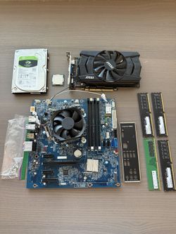 Computer Parts GPU CPU Motherboard RAM 32GB HDD 1TB Intel i5