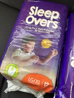 Kids sleep over diapers
