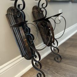 Iron Candle Holder