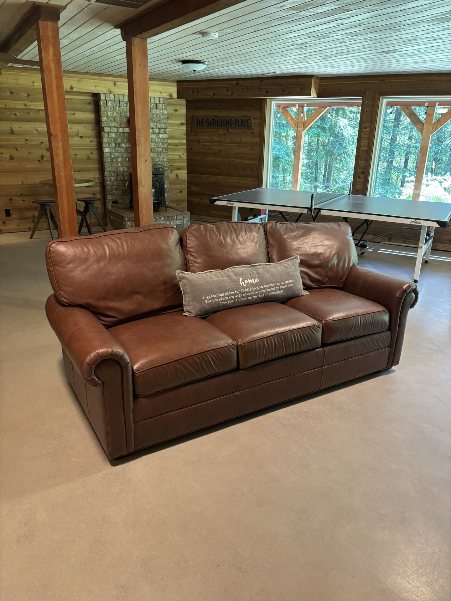 Leather Sofa With Pull Out Queen Bed