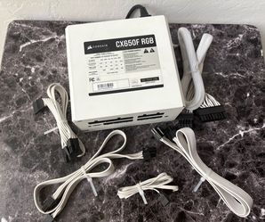 CORSAIR CX-F RGB Series CX650F RGB White