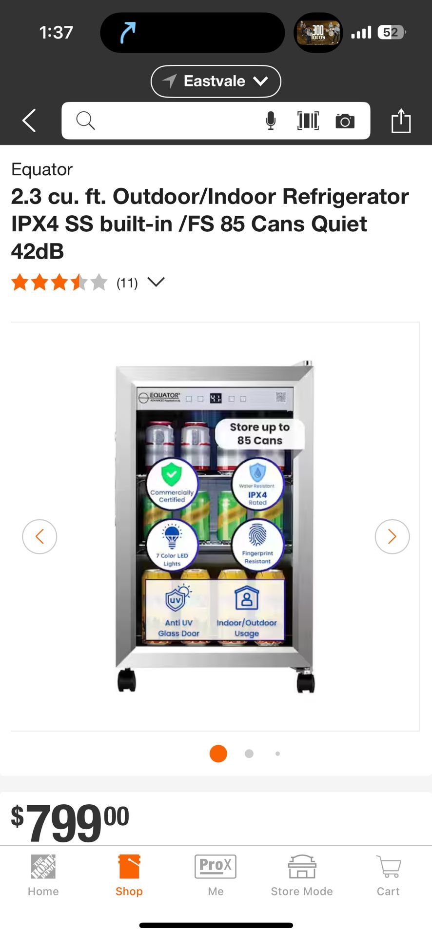 Mini Fridge 800 $At Home Depo 