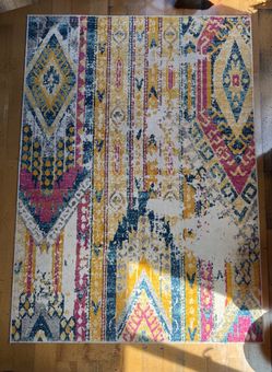 5’x7’ Area Rug distressed modern Southwest