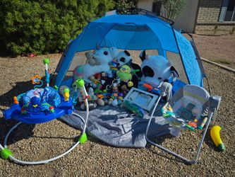 $90 Baby/Toddler Bundle inc bouncer, booster and more