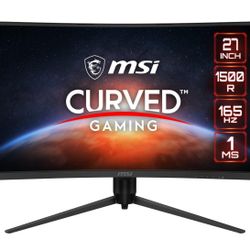 MSI G27CQ4, 27" Gaming Monitor, 2560 x 1440 (QHD), VA, 165Hz, FreeSync, HDMI, Displayport, Tilt