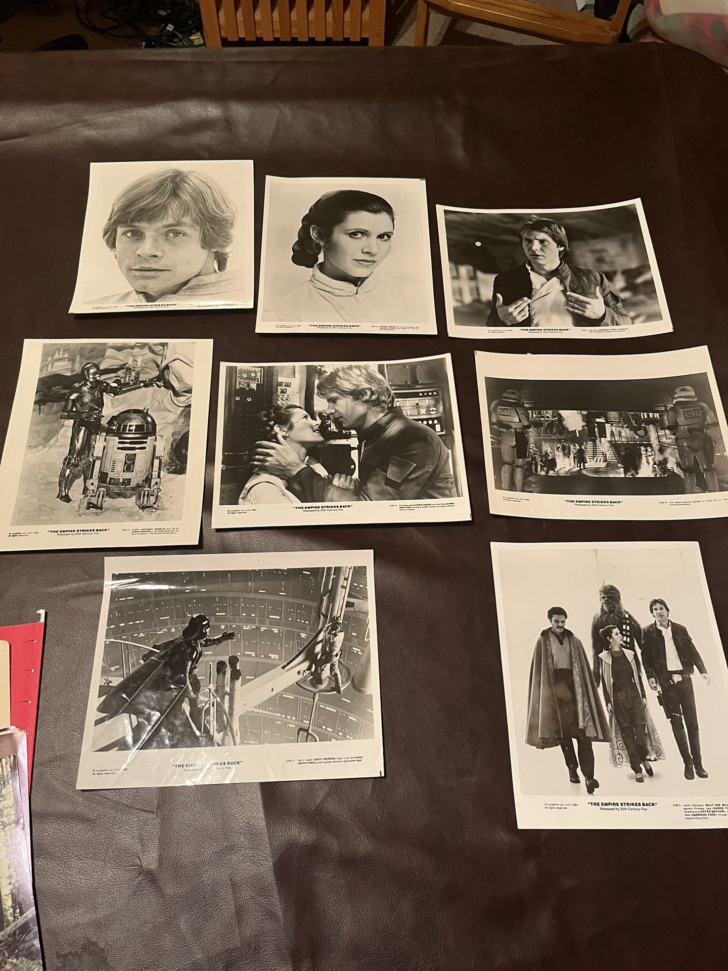 Star Wars Press Pictures From 1980 ESB and Colored Pictures From 1983 ROTJ