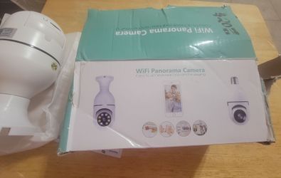 WiFi Panorama Security Camera Bulb Socket