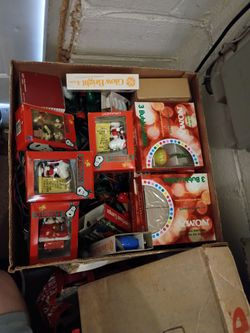 Vintage Christmas decorations and vintage lights