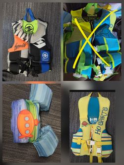 Life jackets: child  Hyperlite, Puddle jumper,  Infant sport