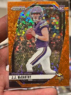 2024 Jj McCarthy Prizm Orange Disco Rookie