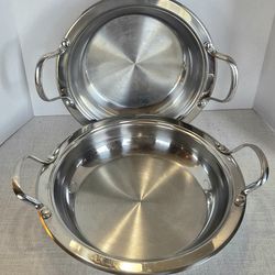 Wolfgang Puck Bistro Stainless Steel Serving Pans – Set of 2