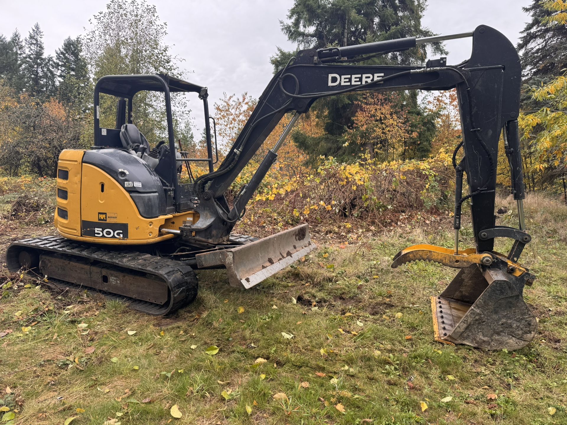 John Deere 50G Excavator. 