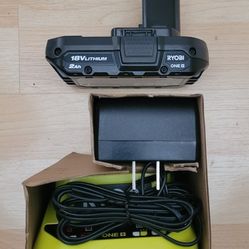 Ryobi ONE+ HP 18V High Performance Lithium-Ion 2.0 Ah Battery With Charger*Brand New*