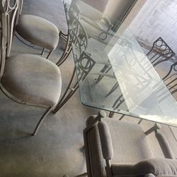 Glass Dining Table 