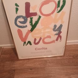 Corita Kent I Love You Very Much Poster-Muirhead Galleries 1978