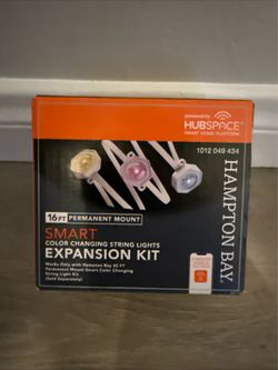 Hampton Bay 10-LED 16.4' Plug-in Mini Integrated LED String Light Expansion Kit