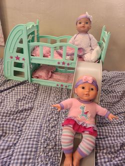 Baby Doll Bunk Bed Playset Toys
