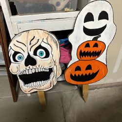 Wooden Handmade Halloween Decor