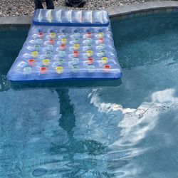 Inflatable Pool Floats Lounge For Adults W/ Inflatable Pillow