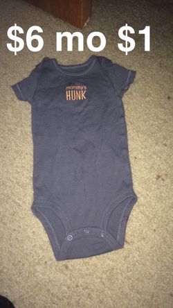 Carters 6 mo onesie gently used