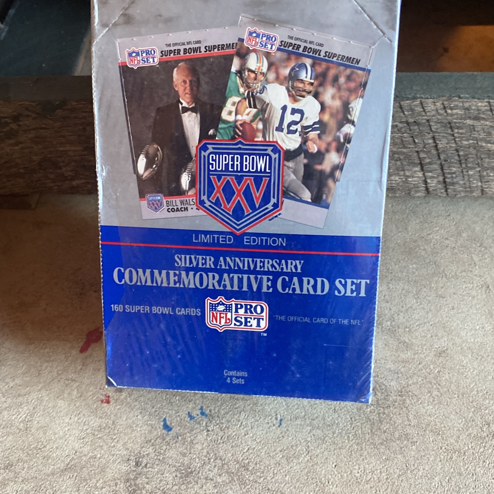 Limited Edition Super Bowl NFL Pro Set Silver Anniversary Commemorative Card Set