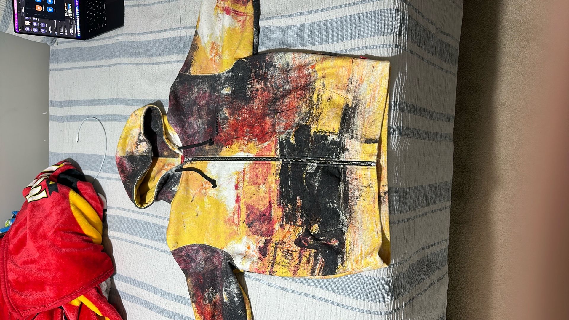 Supreme Fire Zip Up Hooded Sweatshirt 'Multicolor'