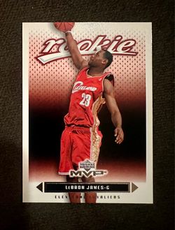 LEBRON JAMES 2003 UPPER DECK MVP ROOKIE CARD