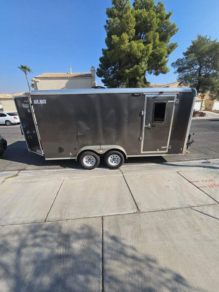 16' Car Mate Cargo Trailer Camper Conversion Or Utility Use