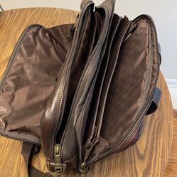 Samsonite Brown Leather Laptop Bag/Briefcase 