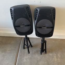 Fisher Kareoke Speakers Stand 