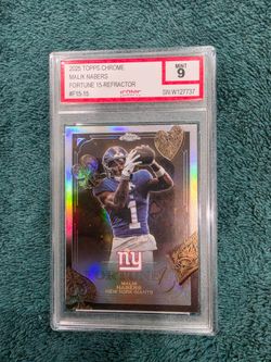 2025 Topps Chrome Malik Nabers Fortune 15-Refractor