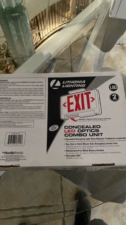 LED Exit sign commercial