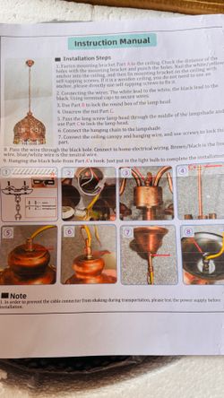 Moroccan \Bohemian Copper pendent light