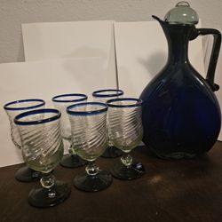 Decanter  6 Cup Set