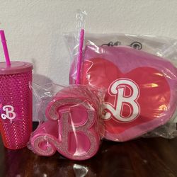 Barbie The Movie Merch Cup Tumbler Blanket 