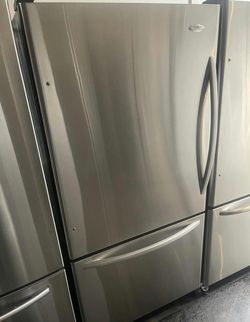 Whirlpool Bottom Freezer Stainless Steel Fridge, EnergyStar