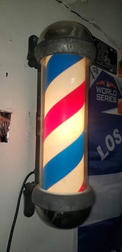 Old School Barber Pole Antique