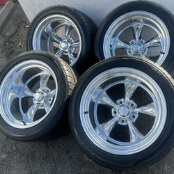 American Racing Vn 505 Polished 17x11 With Toyo Extensa 315/35/17 Tires For Obs C-10 Chevy 5x5🔥🔥🔥