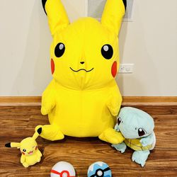 Pokemon Plushies Stuffed Toys With Giant Pikachu