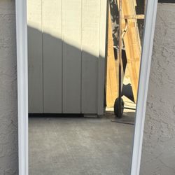 Tall White Mirror 