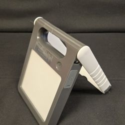 LUTEC Portable Solar Work Light, Rechargeable LED Touch Flood Light with Solar Panel, Dimmable Folding Camping Lantern, IP54 Waterproof Outdoor 